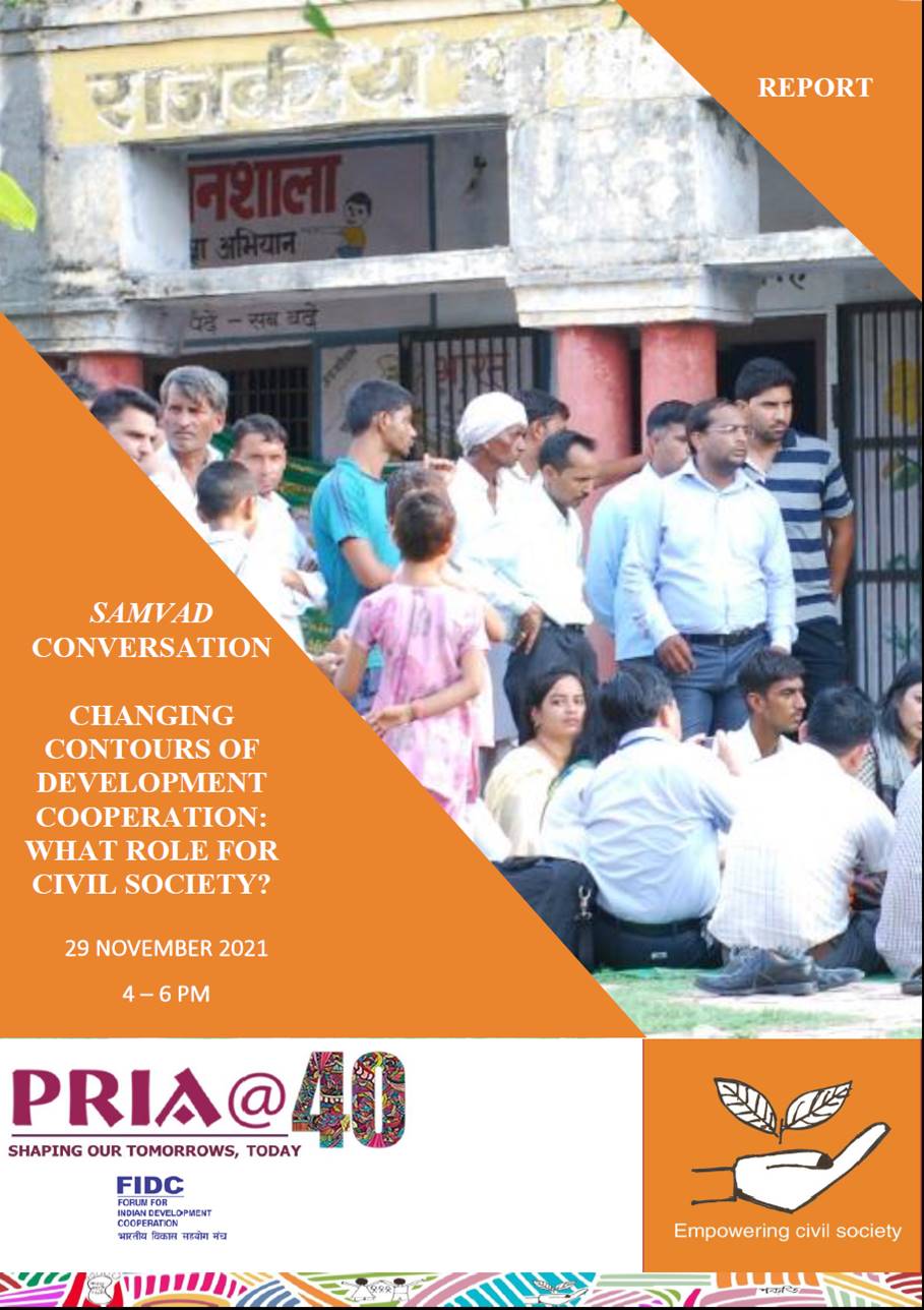 Changing Contours of Development Cooperation: What Roles for Civil Society?